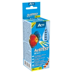 Aquael ACTI AquaTest All in One  - test paskowy do pomiaru podstawowych parametrów wody.