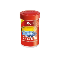 Aquael ACTI Cichild 100ml - Specjał w płatkach dla ryb Mbuna.