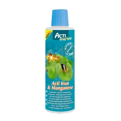 Aquael ACTI Iron&Manganese 250ml - płynny suplement mineralny do akwarium morskiego.