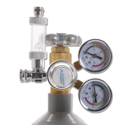 Reduktor Aquario Professional z licznikiem bąbelków i zaworkiem przeciwzwrotnym