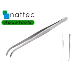 Nattec AquaTools ProPinsettes 24cm - penseta wygięta