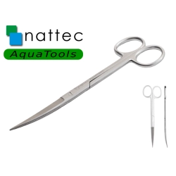 Nattec AquaTools ProScissors Curved 11,5cm - nożyczki wygięte