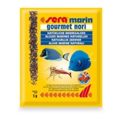 Sera marin gourmet nori 5g - pożywny dodatek i zdrowy przysmak dla ryb morskich i bezkręgowców