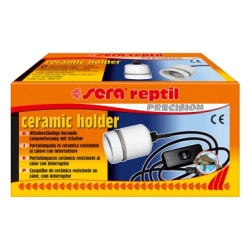 Sera reptil ceramic holder - ceramiczne gniazdo z doprowadzonym kablem i włącznikiem
