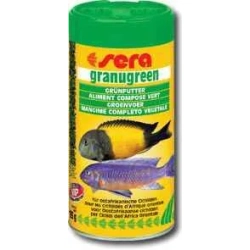 Sera Granugreen 1l - zielony, wolnotonący granulat dla pielęgnic z jezior Malawi i Ta