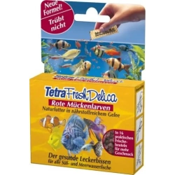 Tetra FRESH DELICA ROTE MUCKENLARVEN 48g - czerwone larwy komarów, pokarm dla ryb