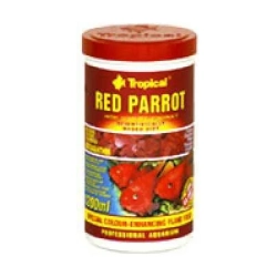 Tropical RED PARROT 250ml/100g - pokarm wybarwiający dla pielęgnic papuzich