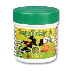 Tropical VEGETABIN A 75ml/90sztuk - roślinny pokarm w postaci samoprzylepnych tabletek z BETA-GLUKANE