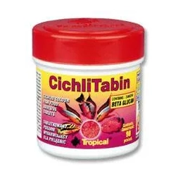 Tropical CICHLITABIN 75ml/90sztuk - wybarwiający pokarm w postaci samoprzylepnych tabletek