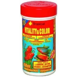Tropical VITALITY & COLOR 150ml/25g - wybarwiający wysokoproteinowy płatkowany pokarm