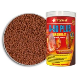 Tropical D-50 PLUS puszka 100ml+35%GRATIS 55g+19,25g=74,25g - wybarwiający granulowany pokarm dla paletek z astaksantyną