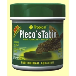 Tropical PLECOS TABIN 75ml/37g/15sztuk- dla zbrojnikowatych i innych ryb glonożernych