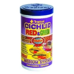 Tropical CICHLID RED&GREEN Medium Sticks 1l/360 gr - pałeczki dla średnich wszystkożernych pielęgnic