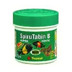 Tropical SUPER SPIRUTABIN B 75ml/240sztuk - wybarwiający pokarm w postaci tabletek
