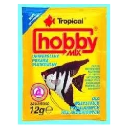 Tropical HOBBY MIX 12g - pokarm płatkowany dla wszystkich małych ryb akwariowych