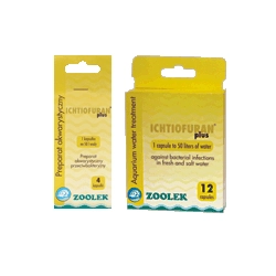 Zoolek Ichtiofuran Plus 12 tabletek - preparat dezynfekujący na bazie związków nitrofura